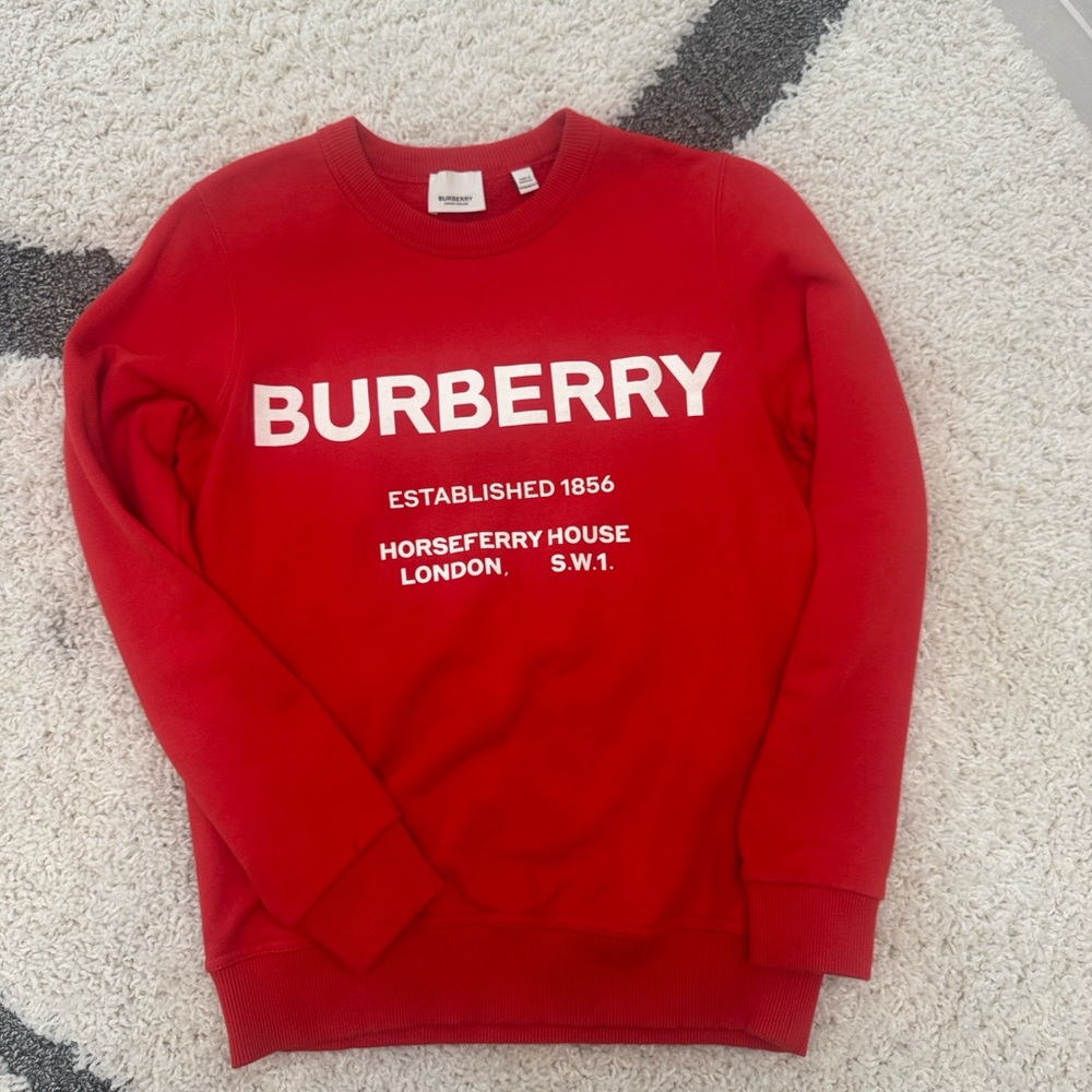 Burberry Red Crewneck women’s Sweater